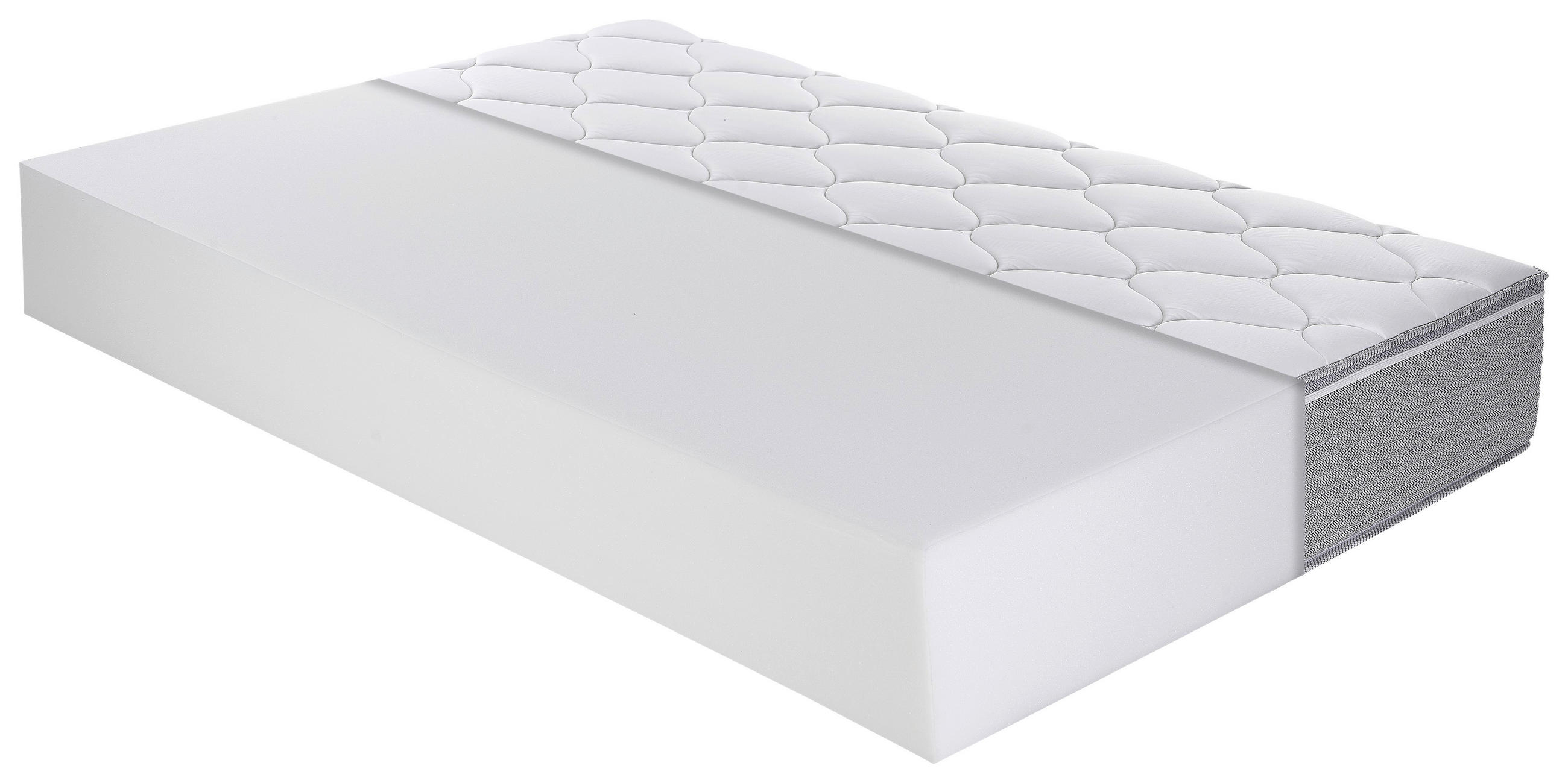 VISCOMATRATZE - Weiß, Basics, Textil (140/200cm) - MID.YOU