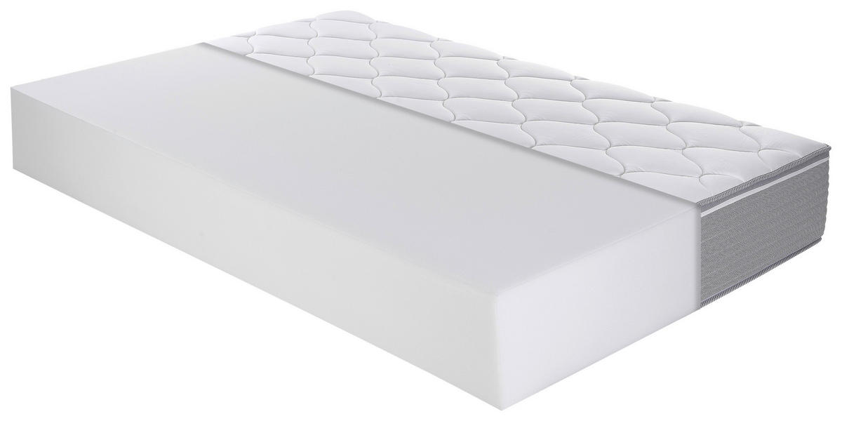 VISCOMATRATZE Boxspringmatratze 140/200 cm Höhe ca. 30 cm  - Weiß, Basics, Textil (140/200cm) - MID.YOU