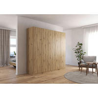 FALTTÜRENSCHRANK 226/210/54 cm 3-türig Eiche Artisan  - Eiche Artisan, Holzwerkstoff (226/210/54cm) - Rauch Möbel