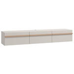 HÄNGELOWBOARD Kaschmir, Eiche Artisan  - Kaschmir/Eiche Artisan, Basics, Holzwerkstoff (192/32/41,5cm) - Carryhome