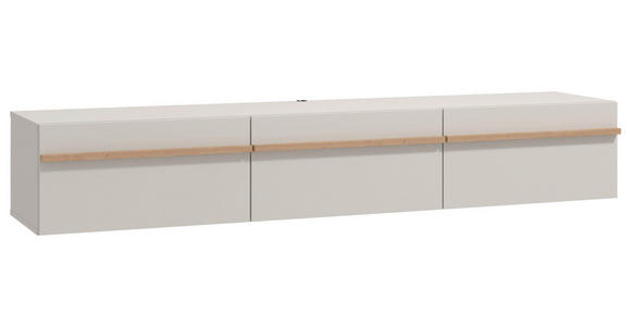 HÄNGELOWBOARD Kaschmir, Eiche Artisan  - Kaschmir/Eiche Artisan, Basics, Holzwerkstoff (192/32/41,5cm) - Carryhome