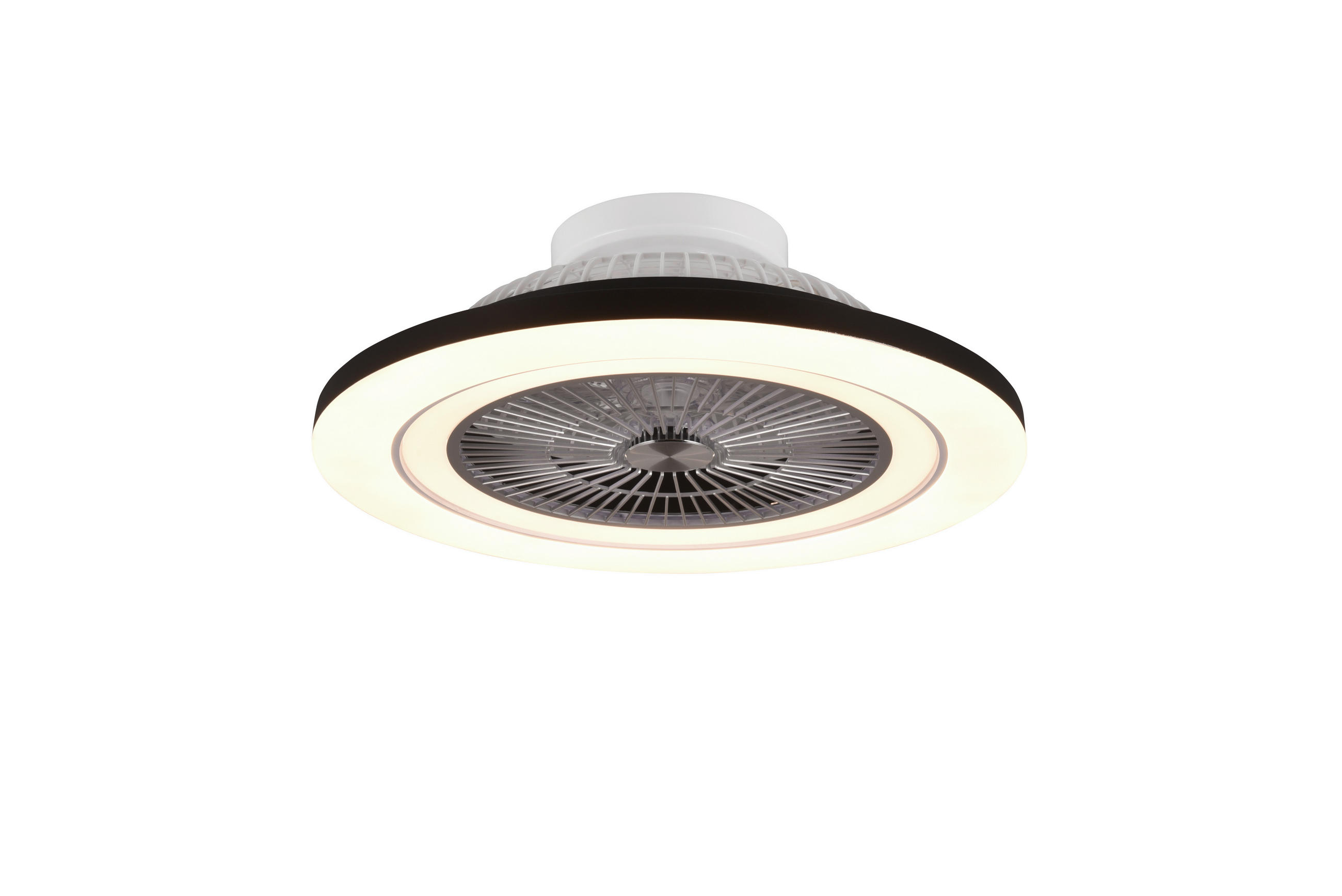 STROPNI VENTILATOR   /4400 lm/2700-6500 K// - črna/bela, Basics, umetna masa (58/20cm) - Mican