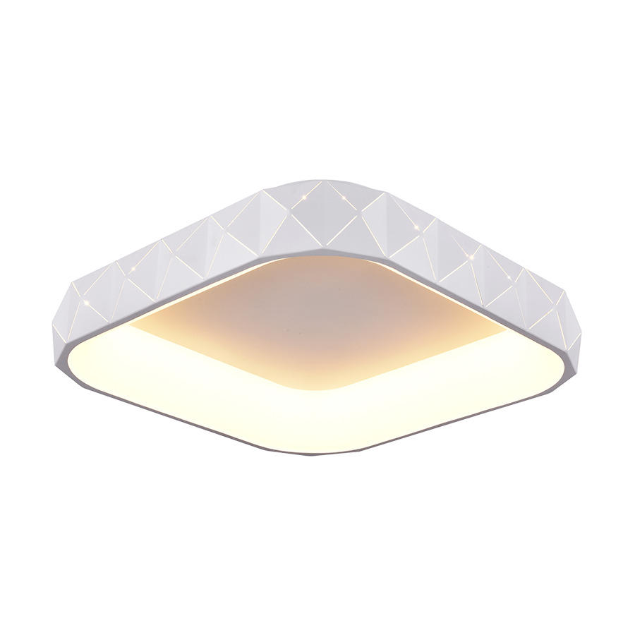 PLAFONIERĂ CU LED - alb, Basics, metal (50/50/12,5cm)