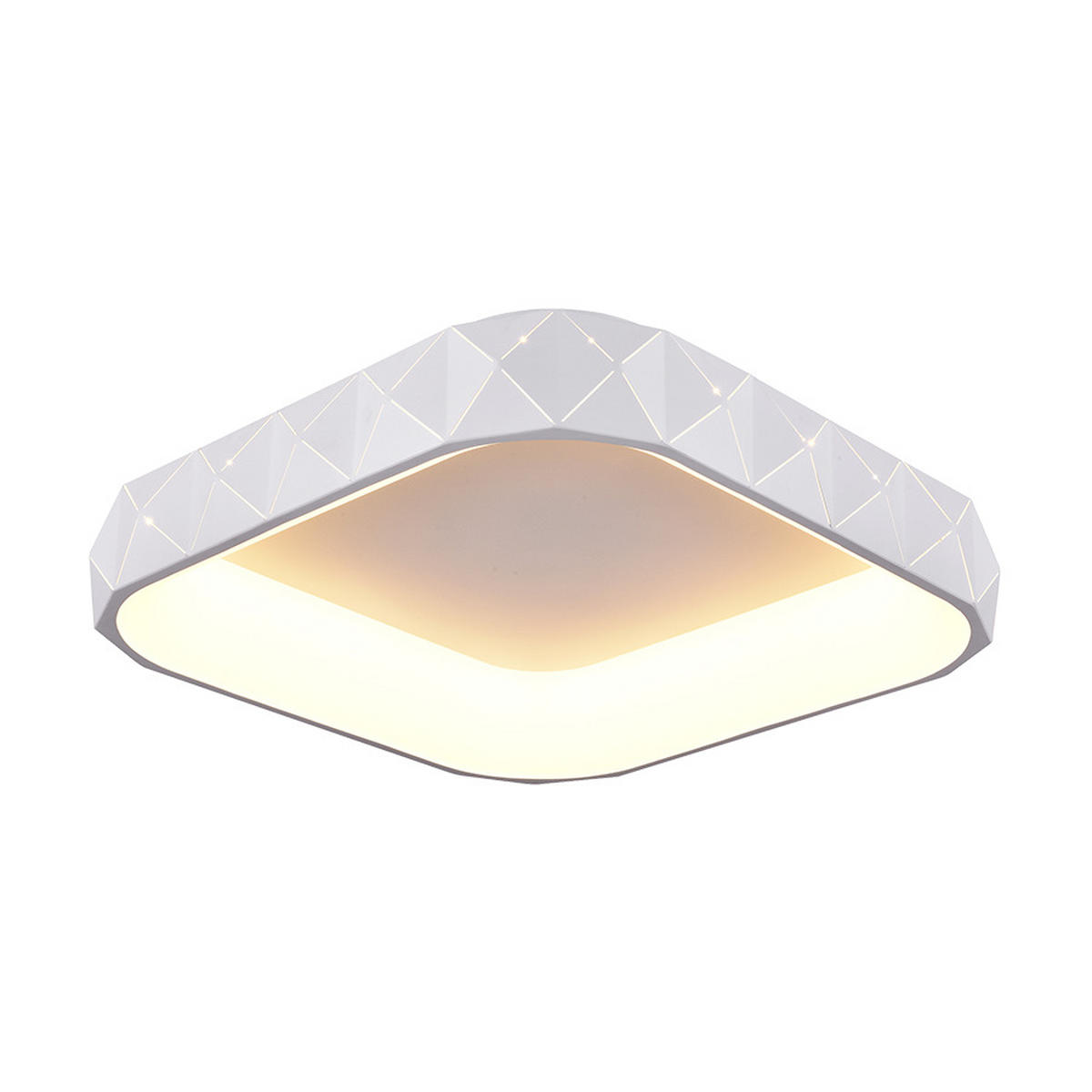 PLAFONIERĂ CU LED - alb, Basics, metal (50/50/12,5cm)