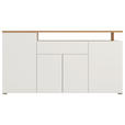 SIDEBOARD  in 179,5/94/40 cm  - Weiß/Eiche Artisan, Basics, Holzwerkstoff (179,5/94/40cm) - Carryhome