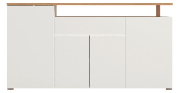 SIDEBOARD  in 179,5/94/40 cm  - Weiß/Eiche Artisan, Basics, Holzwerkstoff (179,5/94/40cm) - Carryhome