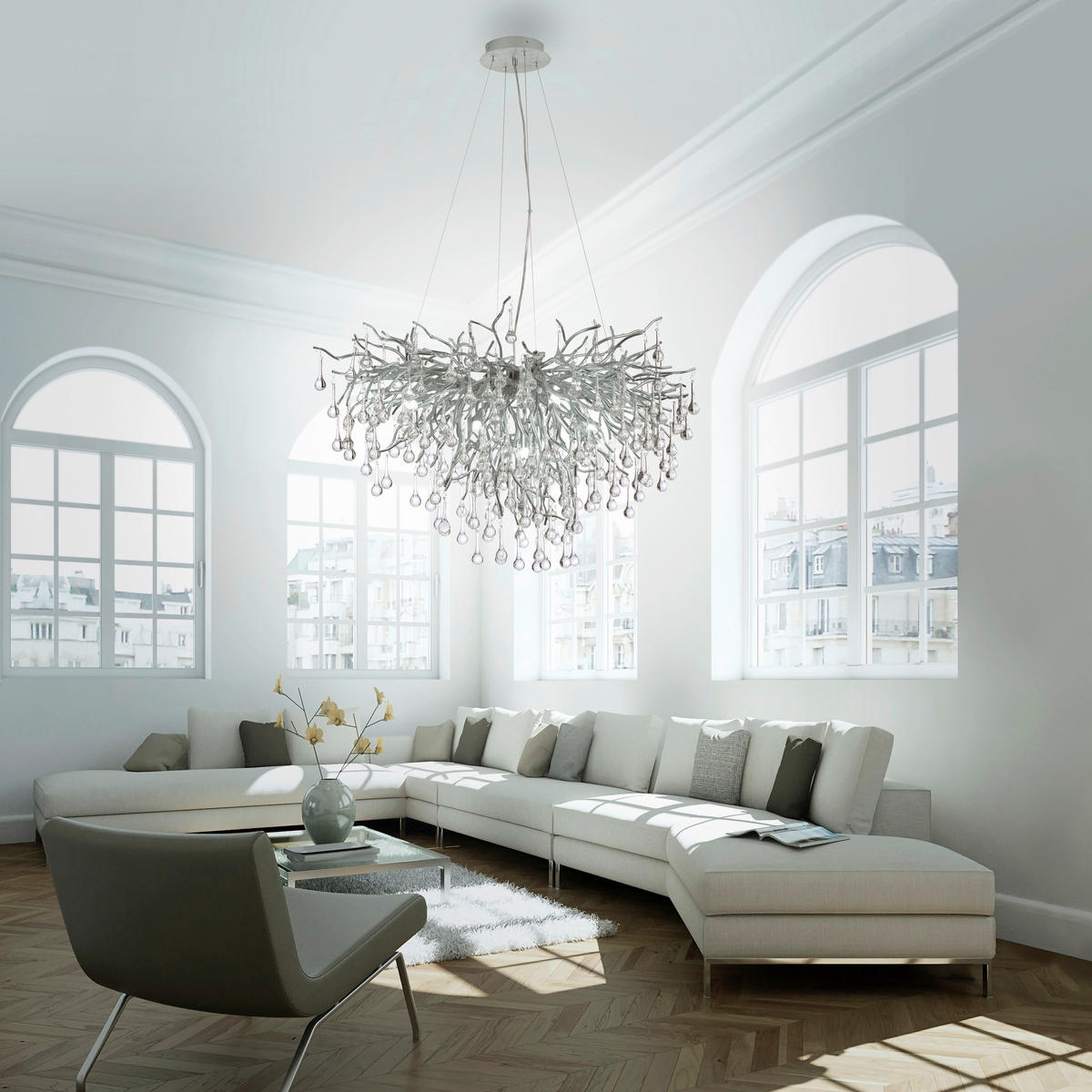 LUSTR, 100/50/250 cm  - Design, kov/plast (100/50/250cm) - Paul Neuhaus