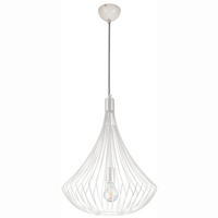 HÄNGELEUCHTE Balerina 90/38/90 cm   - Weiß Hochglanz, Design, Metall (90/38/90cm)