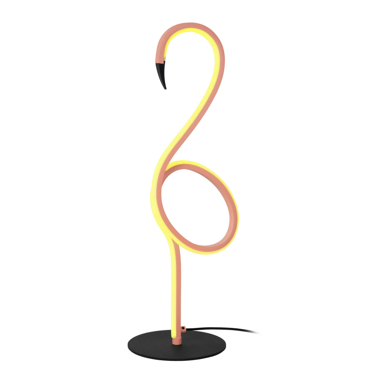 LED-TISCHLEUCHTE FLAMINGO 15/18.1/49.5 cm   - Schwarz, LIFESTYLE, Metall (15/18.1/49.5cm) - Lucide