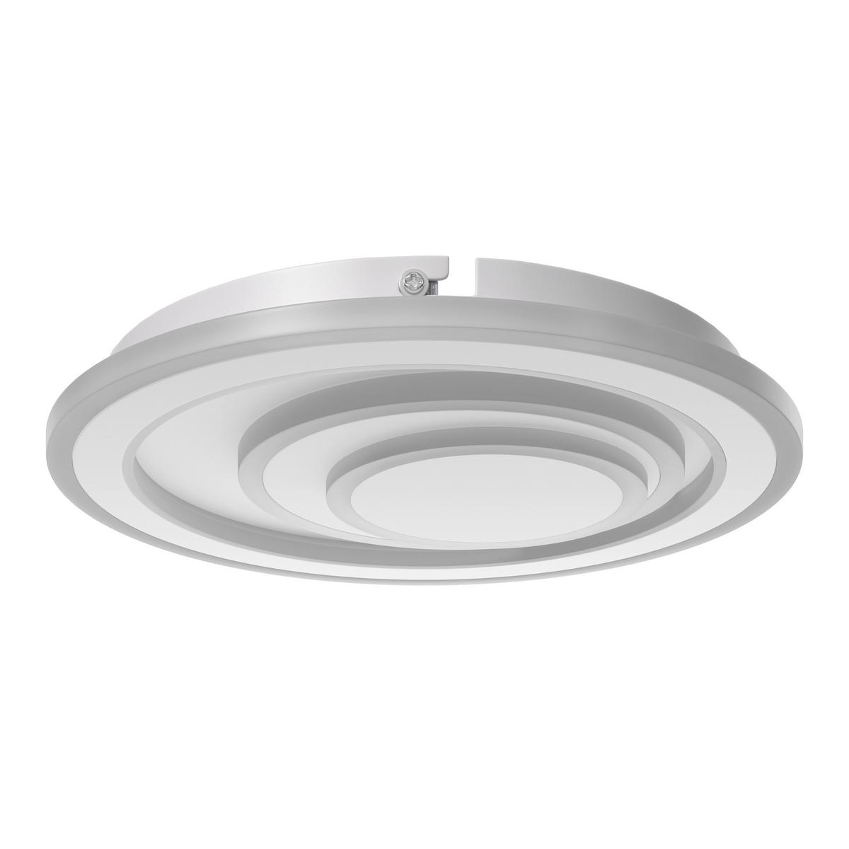 LED PLAFONJERA Leeds  - bela, Osnovno, metal/plastika (38/6,5cm) - Novel