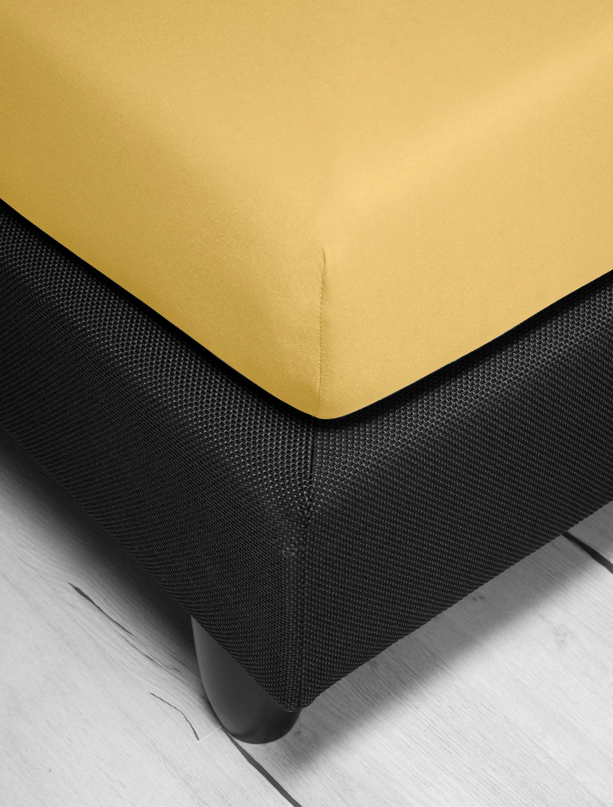 SPANNBETTTUCH Jersey 150/200 cm  - Honig, KONVENTIONELL, Textil (150/200cm) - Irisette