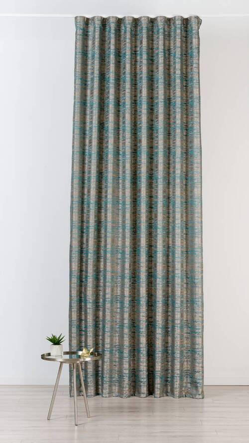 DRAPERIE CONFECȚIONATĂ black-out (nu permite trecerea luminii)  - turcoaz, Basics, textil (24/31/4cm)