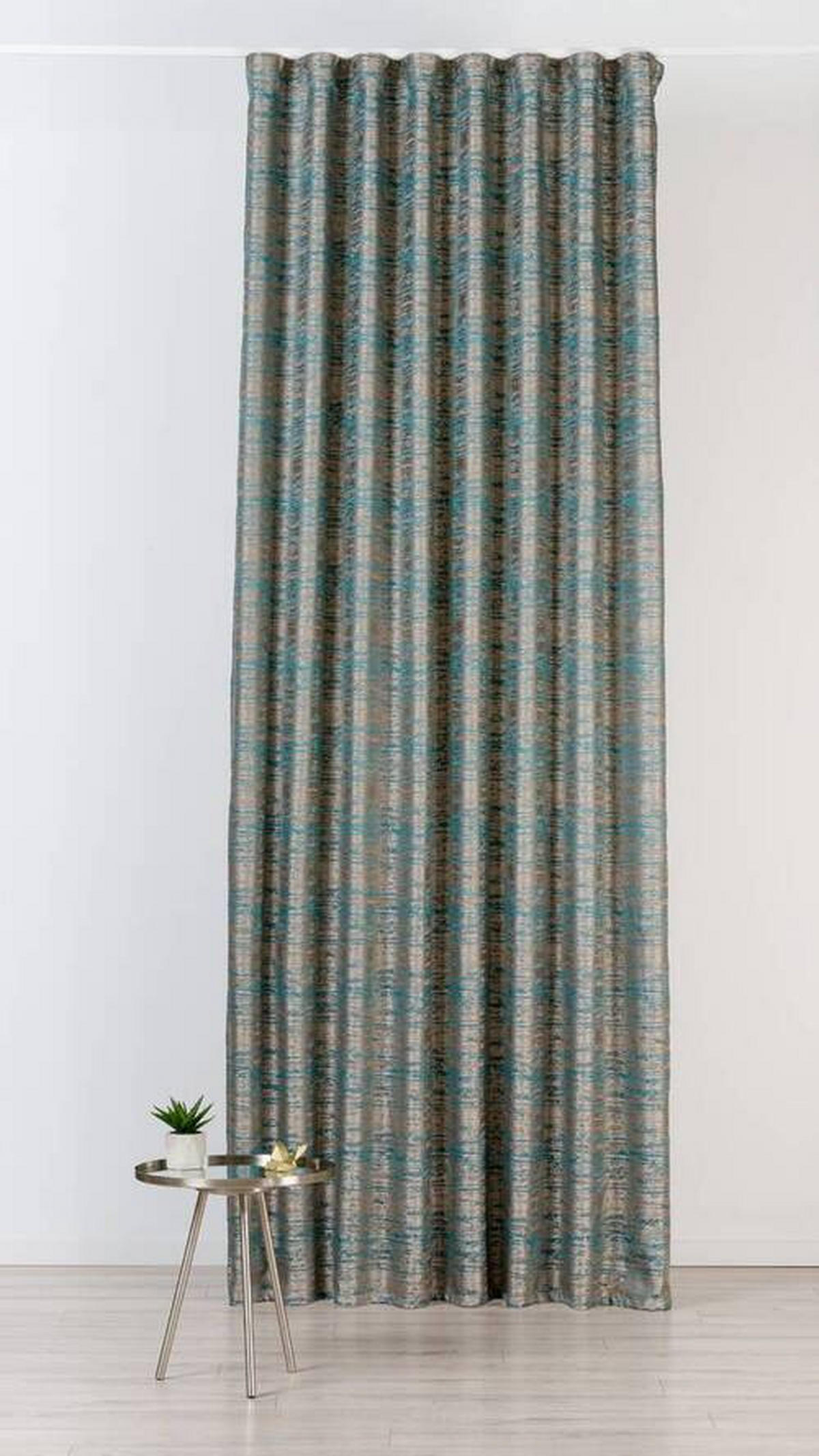 DRAPERIE CONFECȚIONATĂ black-out (nu permite trecerea luminii)  - turcoaz, Basics, textil (24/31/4cm)