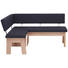 ECKBANK beflockt Anthrazit, Eichefarben - Eichefarben/Anthrazit, KONVENTIONELL, Textil (125/165cm) - Cantus ECKBANK beflockt Anthrazit, Eichefarben - Eichefarben/Anthrazit, KONVENTIONELL, Textil (125/165cm) - Cantus