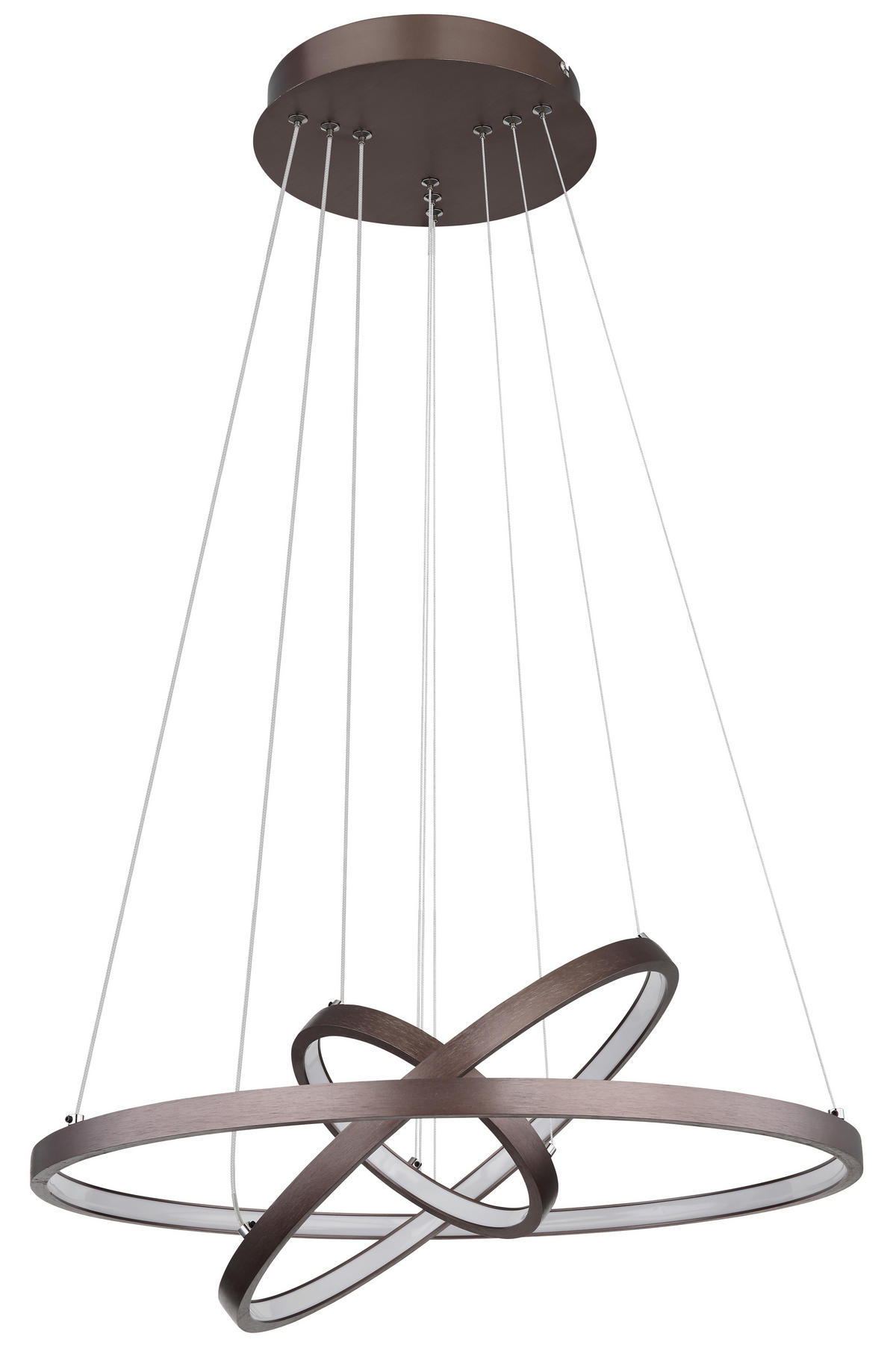 VISEČA LED-SVETILKA   //3000 K/230 V/ - opal/rjava, Design, kovina/umetna masa (51/120cm) - Globo