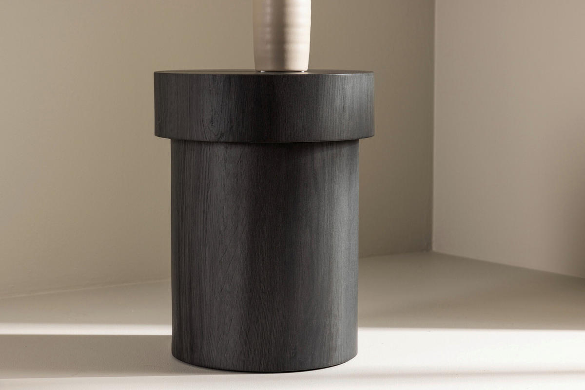 BEISTELLTISCH in Holz  - Schwarz, MODERN, Holz (35/45cm) - Livetastic