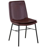 STUHL-SET 2 Stück  in Eisen  - Schwarz/Braun, Design, Kunststoff/Metall (46/84/60cm) - Kayoom