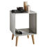 BEISTELLTISCH Freiform Grau, Naturfarben - Naturfarben/Grau (30/41/30cm) - Ambia Home