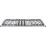LATTENROST 90/200 cm Buche Echtholz - Anthrazit/Silberfarben, Basics, Holz (90/200cm) - DIAMONA