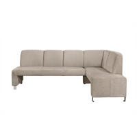 KLUPA KUTNA  taupe  drvo, tekstil, drvni materijal      - srebrne boje/taupe, Moderno, drvni materijal/drvo (243/158cm) - Livetastic