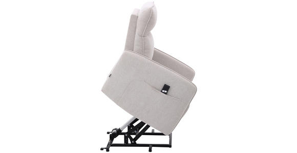 RELAXSESSEL Leinenoptik    - Schwarz/Naturfarben, Design, Textil/Metall (74/101/92cm) - Carryhome