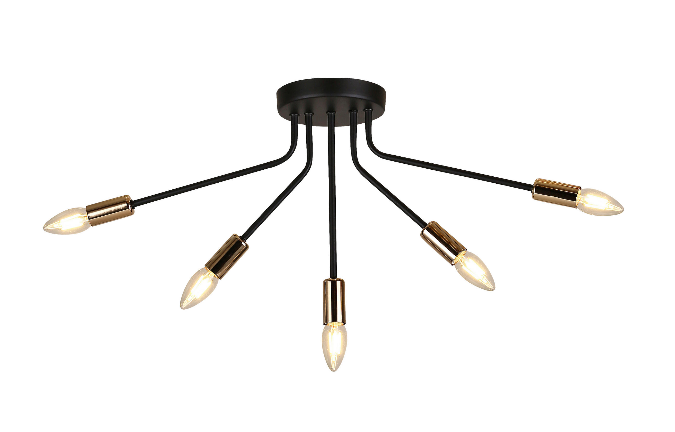 TAKLAMPA Tiara 68/15/32 cm  - svart, Klassisk, metall (68/15/32cm)