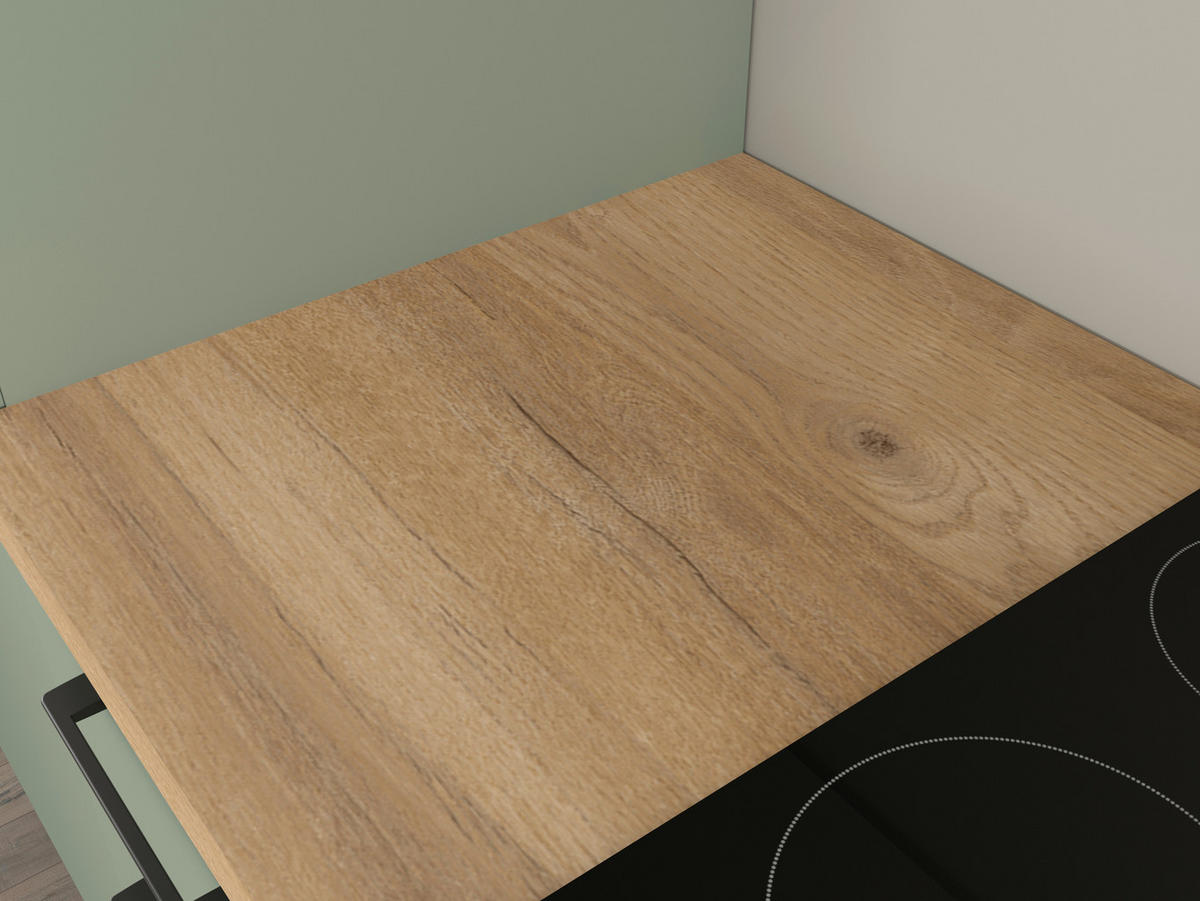 BLOK KUHINJA S APARATIMA  pastelno zelena  - magnolija/pastelno zelena, drvni materijal/metal (270cm) - Italstyle