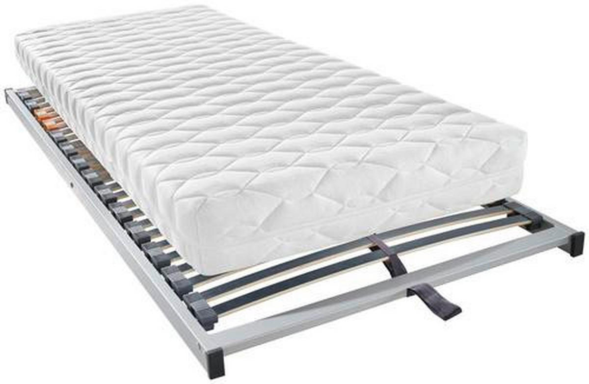 MATRATZENSET 90/190 cm  - Silberfarben, Basics, Holz (90/190cm) - Sleeptex