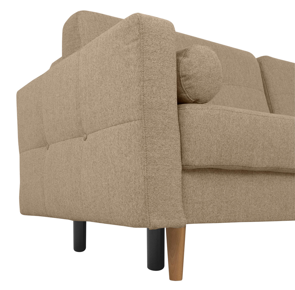 SCHLAFSOFA in Hellbraun  - Hellbraun/Buchefarben, Design, Holz/Textil (222/93/99cm) - MID.YOU