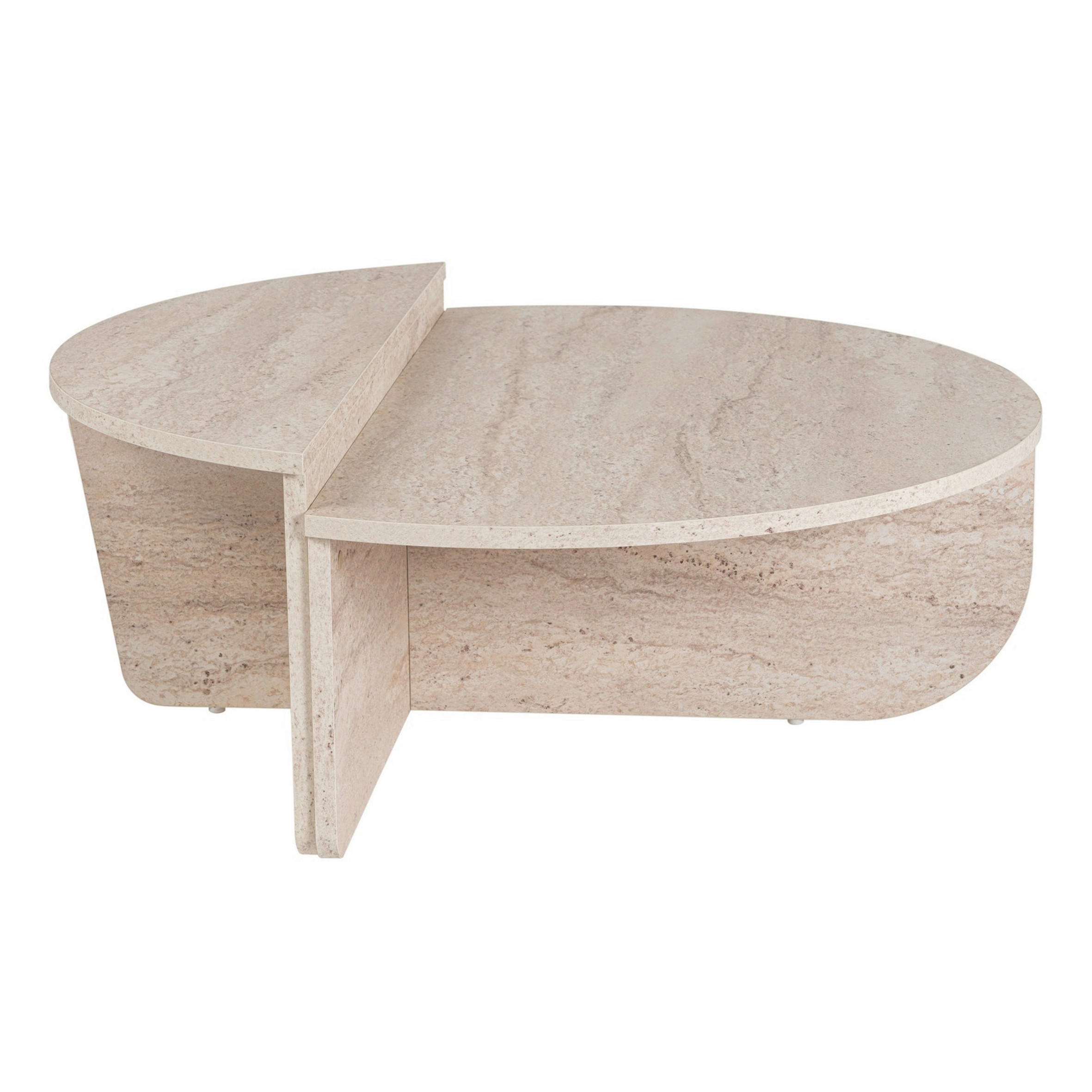 COUCHTISCH rund Creme  - Creme, Design, Holzwerkstoff (90/30/60cm) - MID.YOU