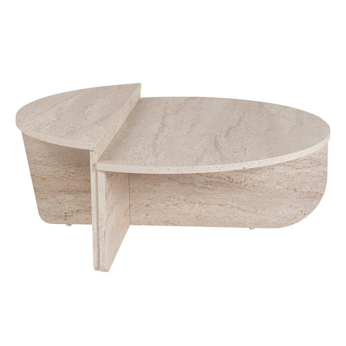 COUCHTISCH rund Creme  - Creme, Design, Holzwerkstoff (90/30/60cm) - MID.YOU