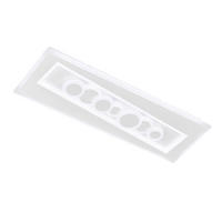 LED-DECKENLEUCHTE 63/21/6 cm   - Weiß, Design, Metall (63/21/6cm) - Fischer & Honsel