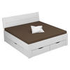 STAURAUMBETT 180/200 cm  in Weiß  - Weiß, Design, Holzwerkstoff (180/200cm) - Xora