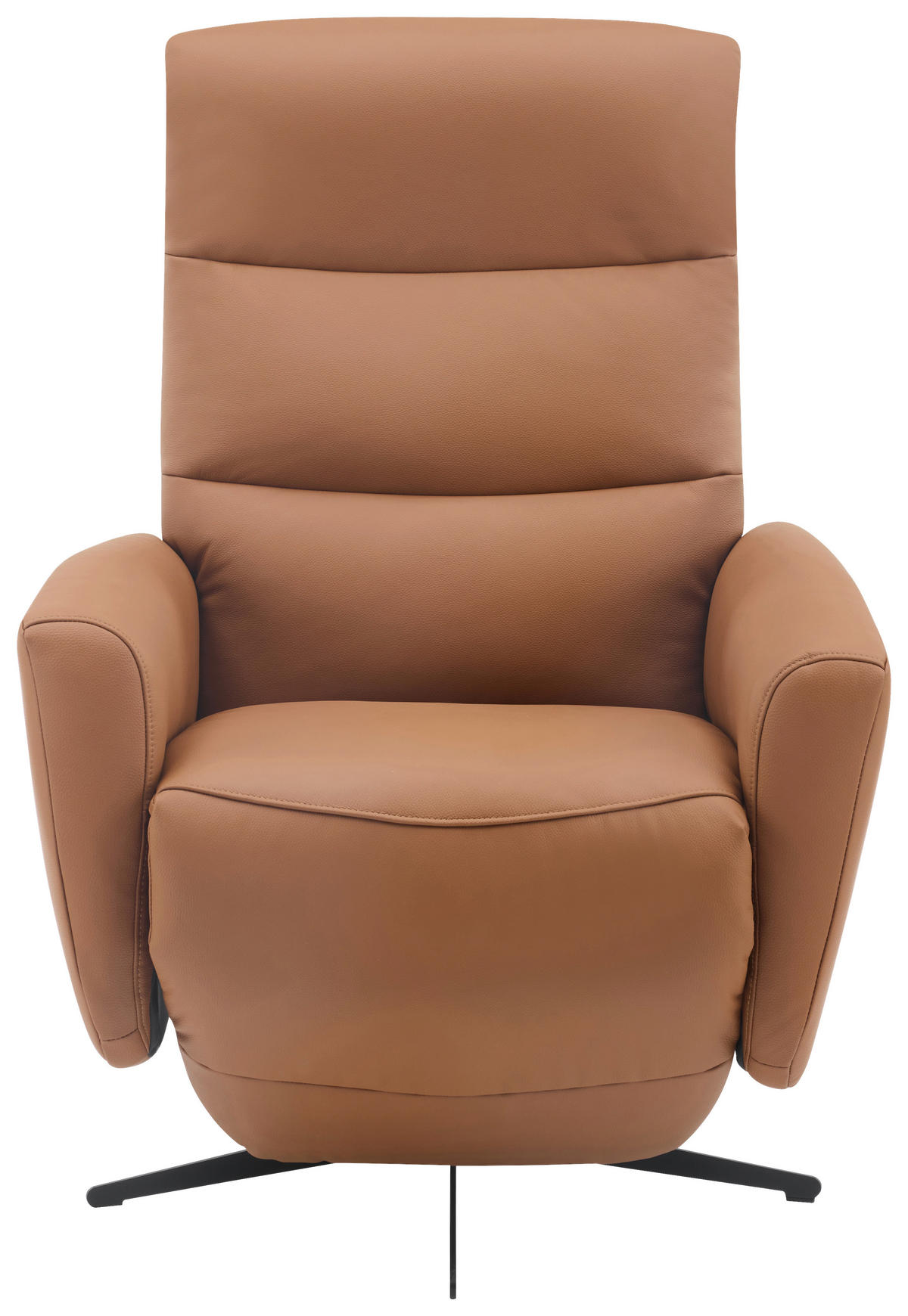 RELAXSESSEL in Textil, Leder Braun  - Schwarz/Braun, Design, Leder/Textil (76/112/80cm) - Livetastic