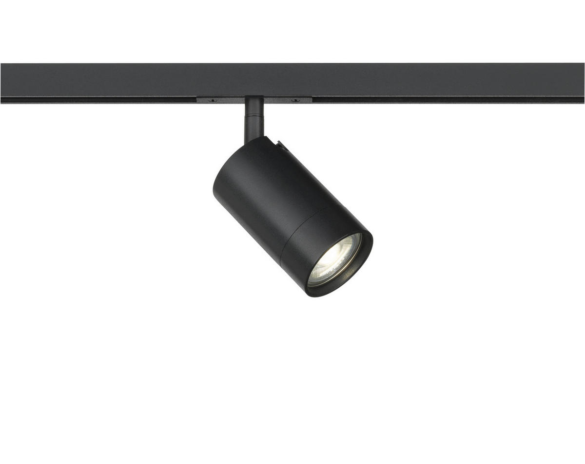SCHIENENSYSTEM-STRAHLER 5,6/9,5 cm   - Schwarz, Basics, Metall (5,6/9,5cm) - Fischer & Honsel