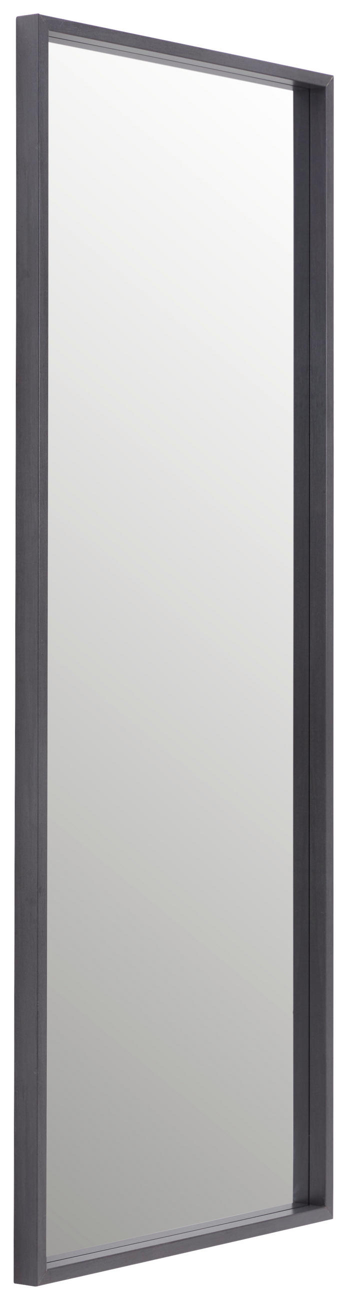 STENSKO OGLEDALO, 70/180/4 cm steklo  - črna, Design, steklo/leseni material (70/180/4cm) - Carryhome