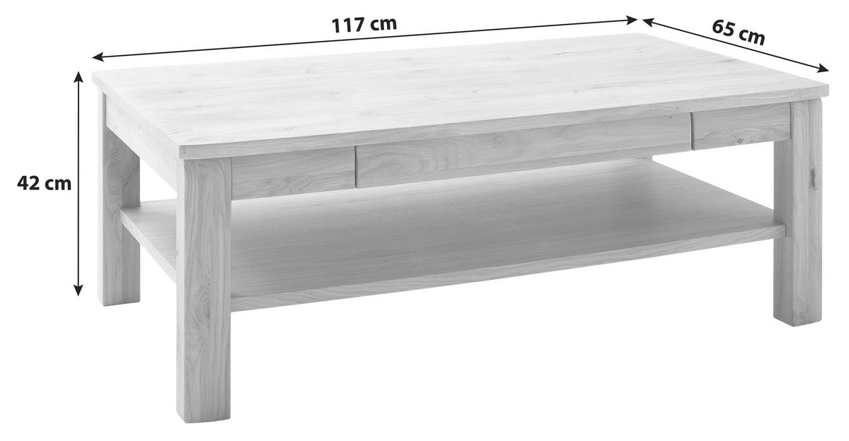 KONFERENČNÝ STOLÍK, farba duba, drevo, kompozitné drevo, 117/42/65 cm - farba duba, Design, drevo/kompozitné drevo (117/42/65cm) - Livetastic