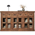 SIDEBOARD  in 210/120/45 cm  - Braun, Trend, Glas/Holz (210/120/45cm) - Ambia Home