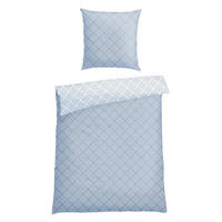 BETTWÄSCHE 2-teilig MABEL Renforcé 135/200 cm  - Hellblau, Basics, Textil (135/200cm)