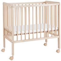 BEISTELLBETT NINA  84/48/83 cm  - Buchefarben, Basics, Holz/Textil (84/48/83cm) - My Baby Lou