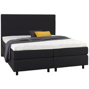 BOXSPRINGBETT 180/200 cm in Anthrazit - Anthrazit/Schwarz, MODERN, Holz/Holzwerkstoff (180/200cm) - Sembella