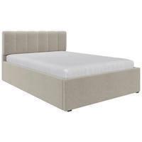 POLSTERBETT 140/200 cm  in Beige  - Beige/Schwarz, Design, Holz/Kunststoff (140/200cm) - Stylife