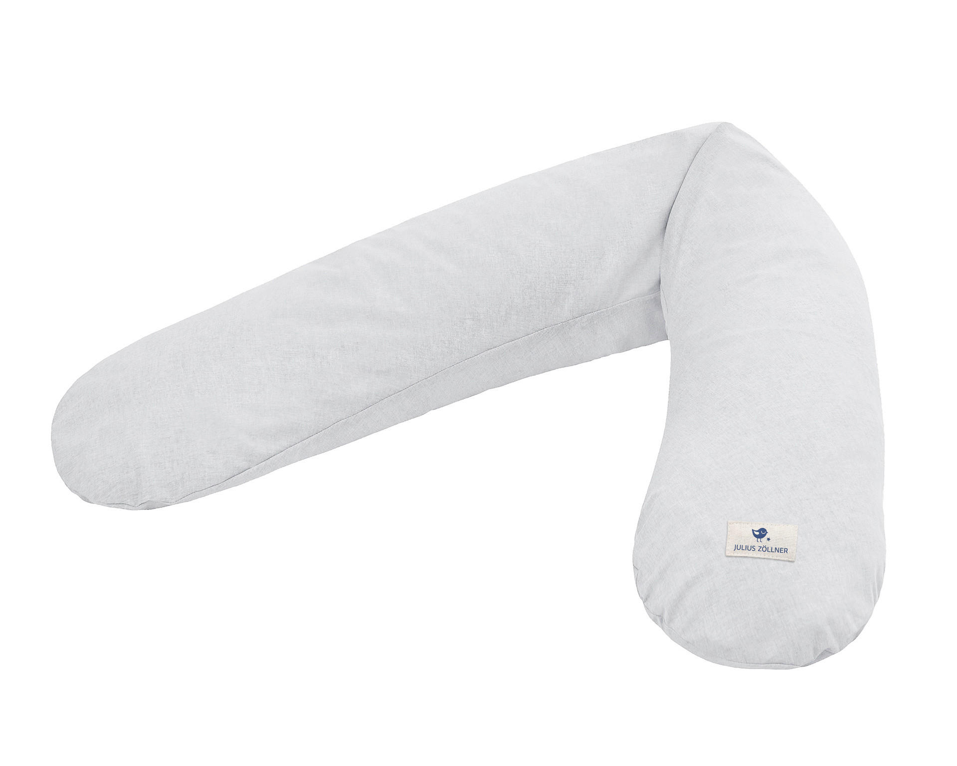 STILLKISSEN 190 cm Terra Musselin   - Hellgrau, Basics, Textil (190cm) - Julius Zöllner