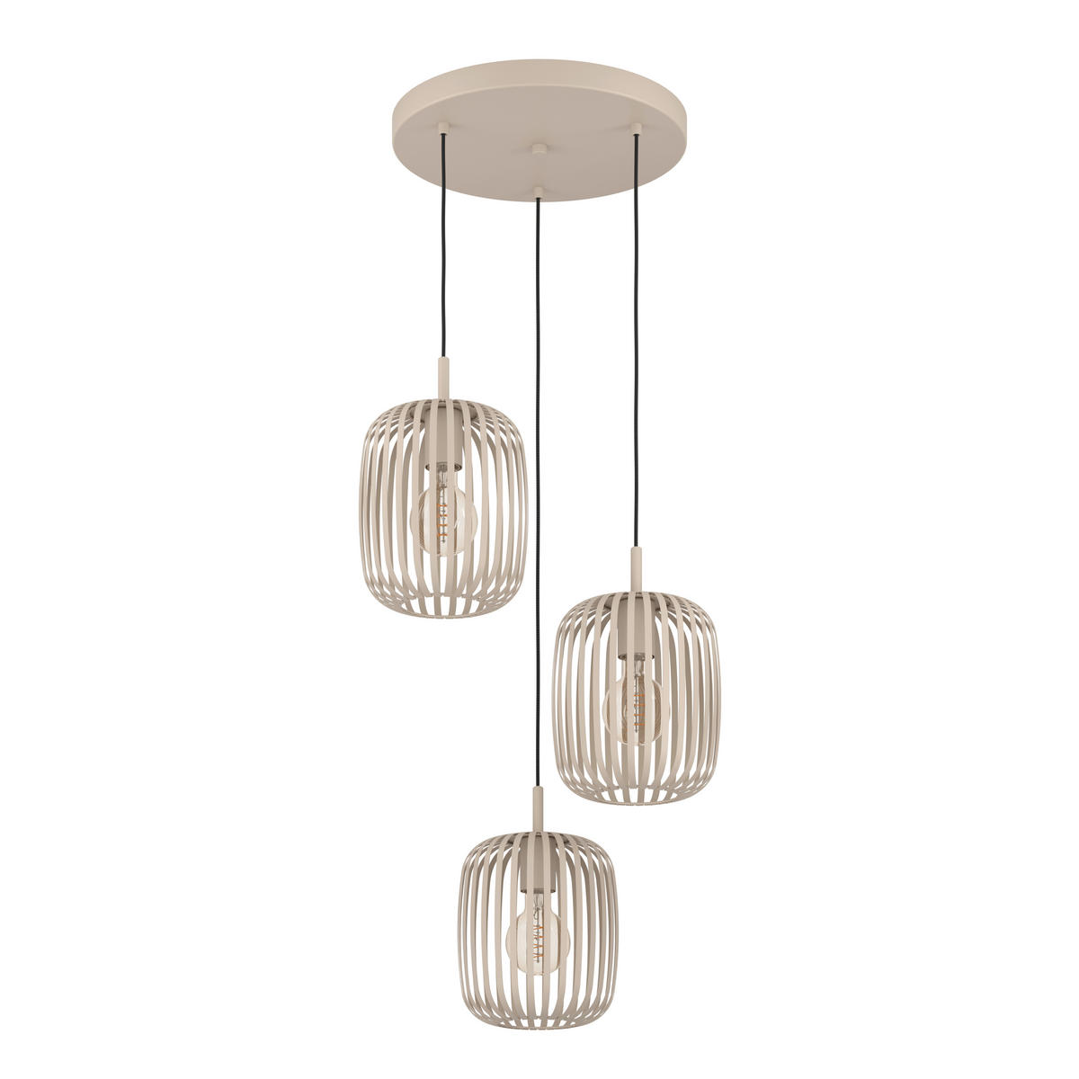 ZÁVĚSNÉ SVÍTIDLO, 46/110 cm  - pískové barvy, Design, kov (46/110cm)