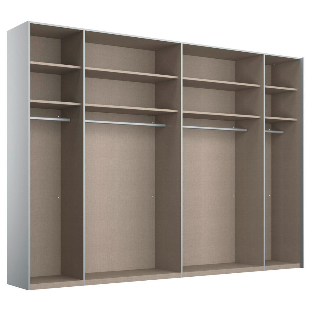 Thumbnail - Xora Schwebetürenschrank X-Tend, Grau, Holzwerkstoff, 8 Fächer, 271x223x69 cm, Blauer Engel, Goldenes M, Made in Germany...