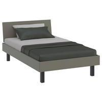 BETT 120/200 cm,  in Grau,  - Schwarz/Grau, Design, Metall (120/200cm) - Xora