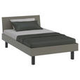 BETT 120/200 cm,  in Grau,  - Schwarz/Grau, Design, Metall (120/200cm) - Xora
