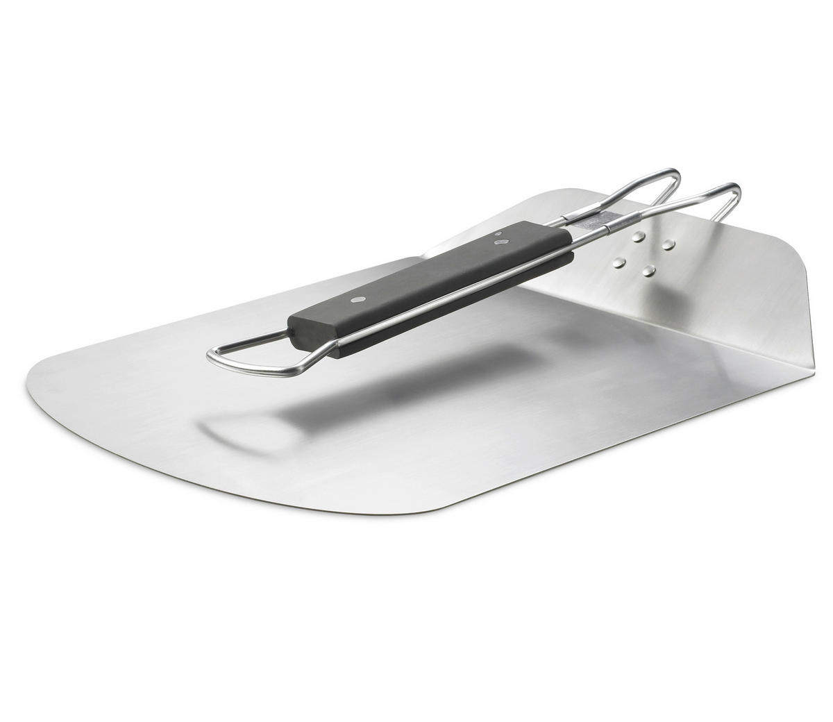 PIZZASCHAUFEL   - Edelstahlfarben/Schwarz, Basics, Kunststoff/Metall (37,5/29/6cm) - KÜCHENPROFI