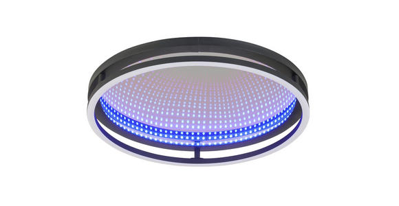 LED-DECKENLEUCHTE 39/8,7 cm - Schwarz, LIFESTYLE, Kunststoff/Metall (39/8,7cm) - Novel