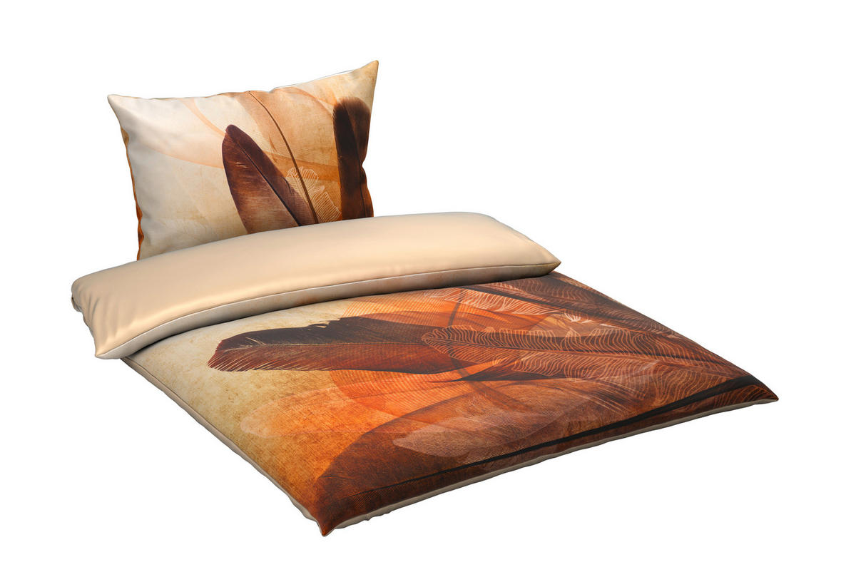 BETTWÄSCHE TANJA Satin 140/200 cm  - Beige, KONVENTIONELL, Textil (140/200cm) - Esposa